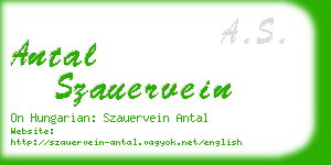 antal szauervein business card
